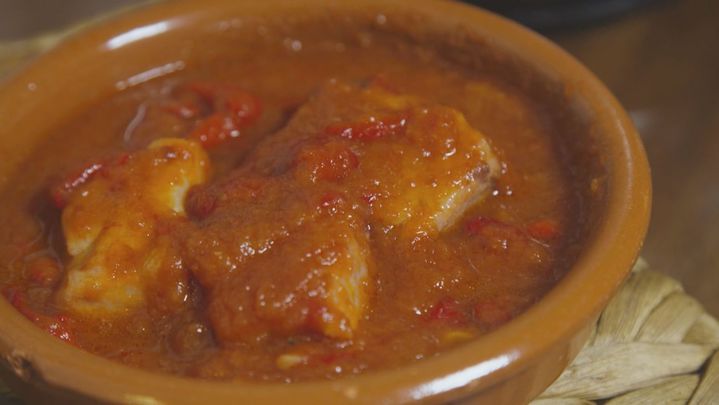 Receta de bonito con tomate