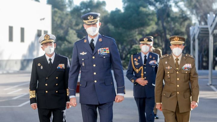 El rey Felipe VI visita el Centro de Inteligencia Militar, en Pozuelo de Alarcón