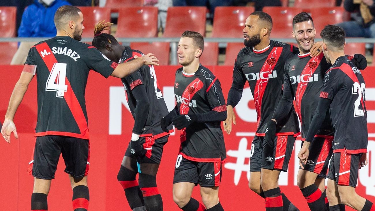 1-2. El Rayo remonta frente al Girona y jugará los cuartos de final de la Copa