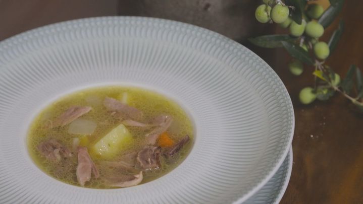 Receta de sopa de menudillos al aprovechamiento