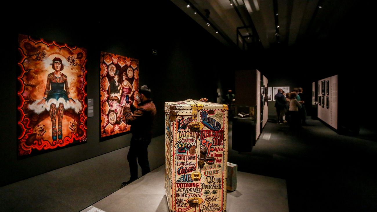 Imagen de la exposición 'Tattoo, Arte bajo la piel' en CaixaForum