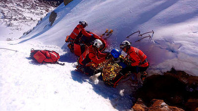 El Gera rescata a un montañista en Peñalara que había sufrido una caída