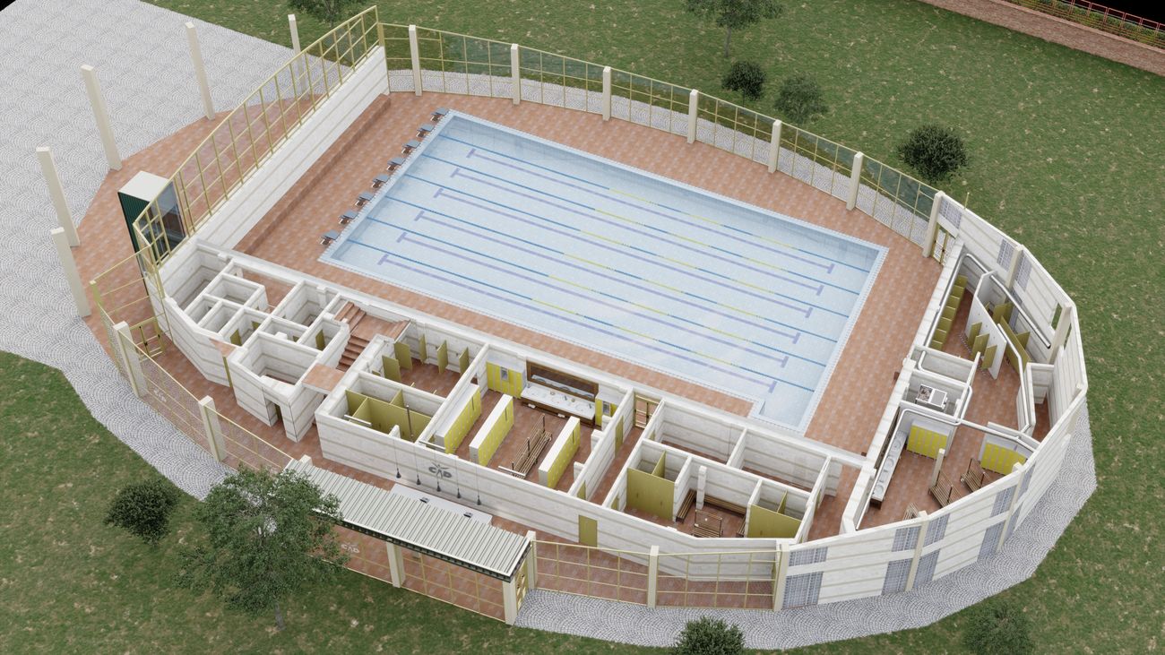 Diseño de la remodelación de la piscina cubierta de Mejorada del Campo