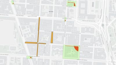 El mapa provisional de las zonas saturadas de terrazas Covid en Madrid