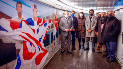 La estación de Metro de Santo Domingo se sumerge en el Caribe con un mural dedicado a República Dominicana