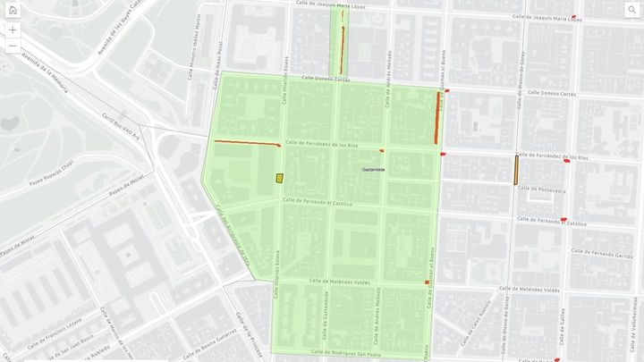 Estudio de terrazas Covid en la zona de Guzmán el Bueno / Ayuntamiento de Madrid