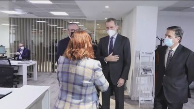 El Rey Felipe VI inaugura la nueva sede del diario 'El Correo' en Bilbao