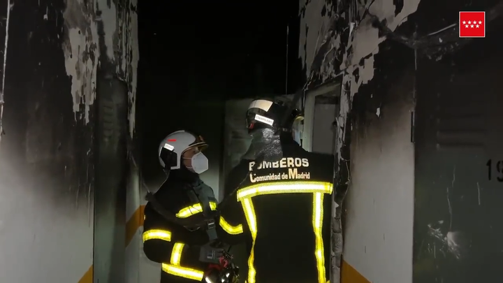 Un hombre, herido grave en Leganés tras incendiarse un trastero