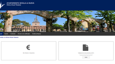 Sevilla la Nueva estrena su Oficina Virtual para el pago telemático de tributos
