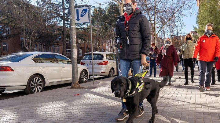 La primera persona ciega y sin manos del mundo en contar con un perro guía