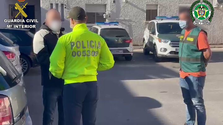 Detención de F.C.C., líder de un grupo criminal colombiano, en Brunete / GUARDIA CIVIL