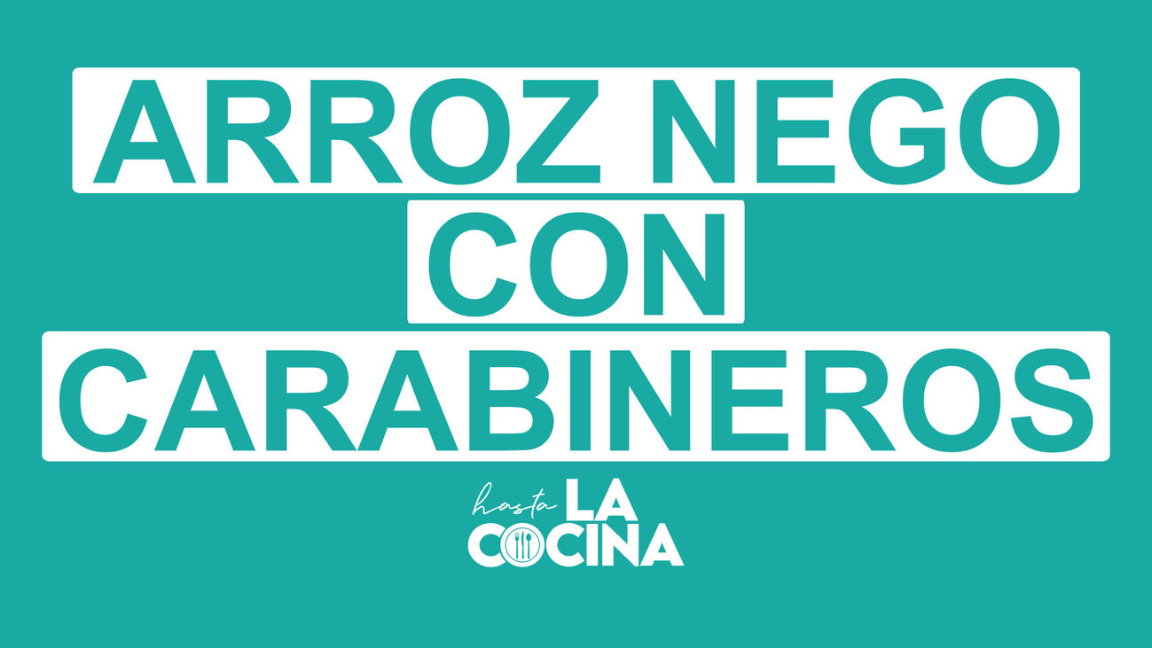 Receta de arroz negro con carabineros