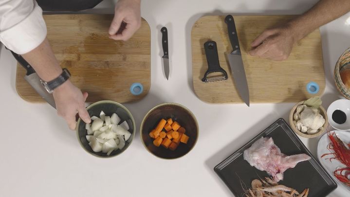 Receta de arroz negro con carabineros
