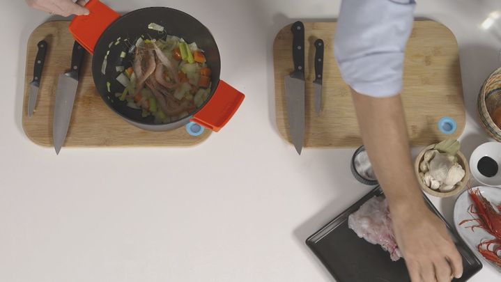 Receta de arroz negro con carabineros