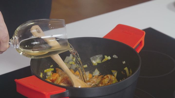 Receta de arroz negro con carabineros