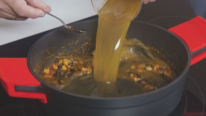 Receta de arroz negro con carabineros