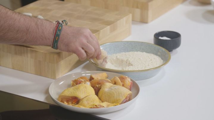 Receta de gallina en pepitoria