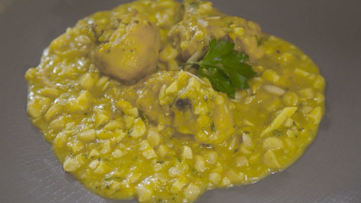 Receta de gallina en pepitoria