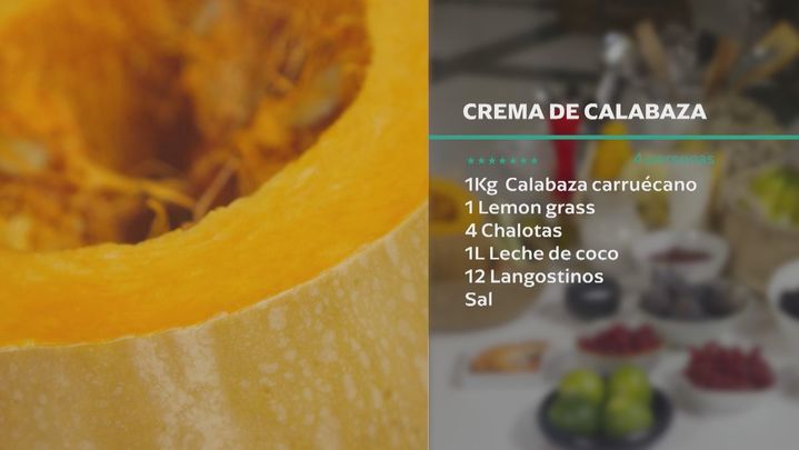 Receta de crema de calabaza y sinfonía de frutos rojos