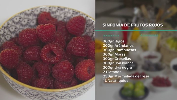 Receta de crema de calabaza y sinfonía de frutos rojos