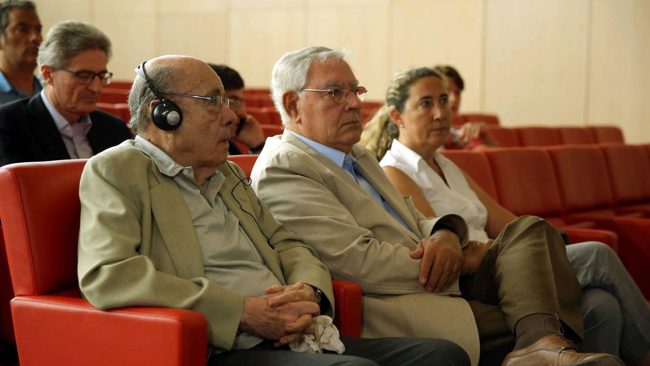 Félix Millet y Jordi Montull en la última sesión del juicio por el caso Palau