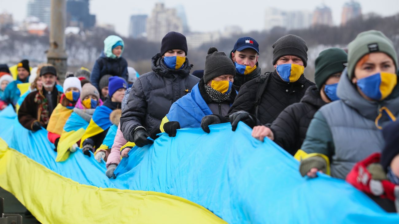 Celebración del Día de Ucrania en Kiev