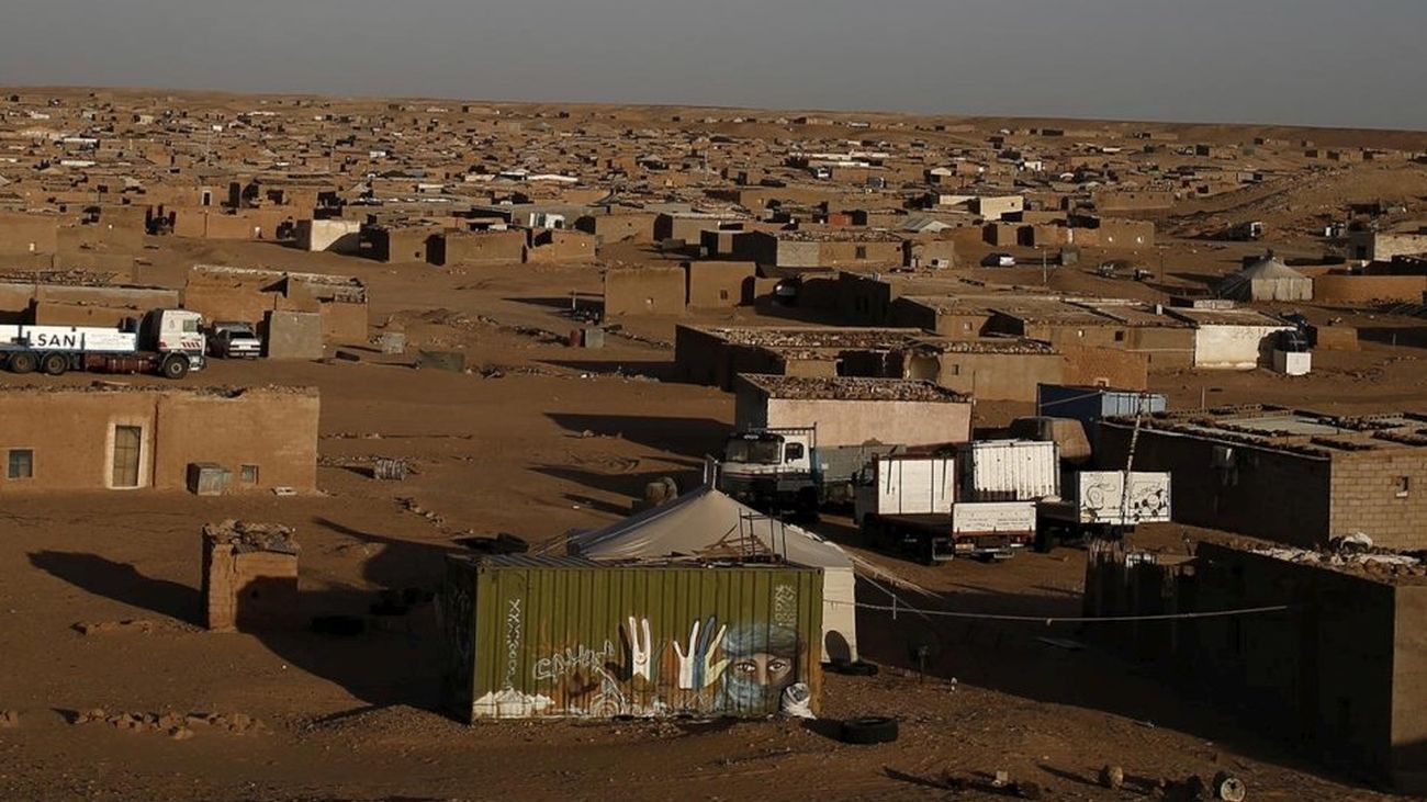Uno de los asentamientos de refugiados saharauis en Tindouf (Argelia)