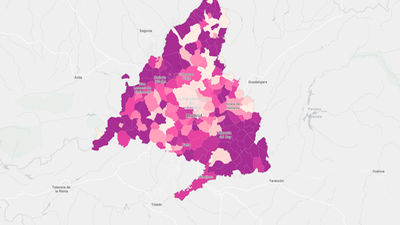 Collado Villalba a la cabeza de la incidencia acumulada en la región que cae 405 puntos
