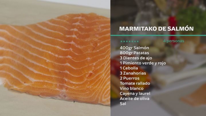 Receta de marmitako de salmón
