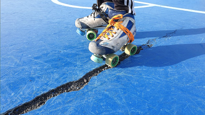 El club de patinaje de Alcorcón denuncia el pésimo estado de sus pistas