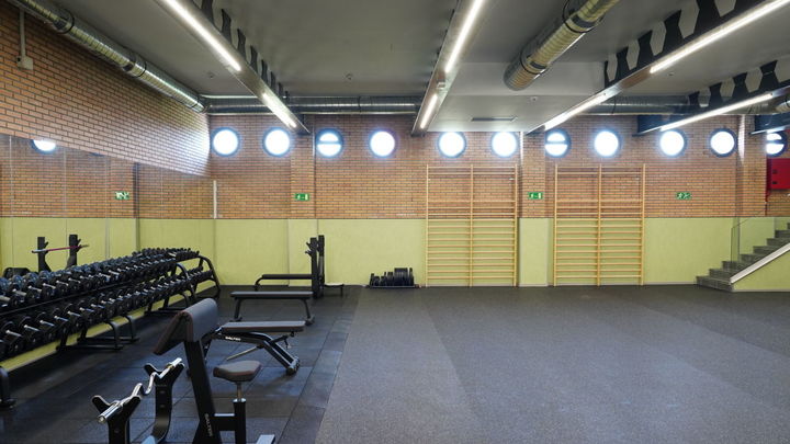 Interior del edificio deportivo de la Dehesa Boyal, en San Sebatián de los Reyes / AYTO SAN SEBASTIÁN DE LOS REYES