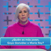 ¿Quién es más joven: Goyo González o María Rey?