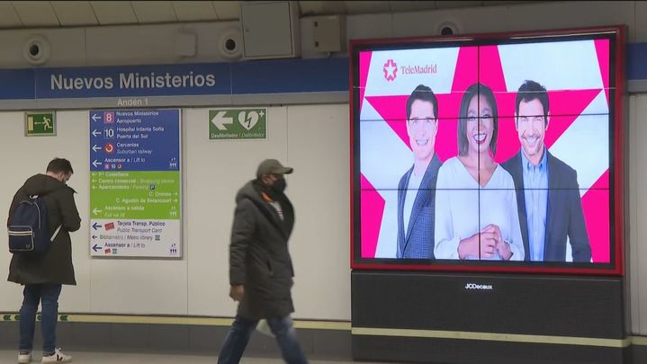Panta en la estación de Metro de Nuevos Ministerios / REDACCIÓN