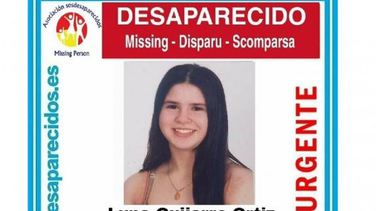 Luna Guijarro Ortiz, de 15  años, desapareció el pasado martes en Madrid