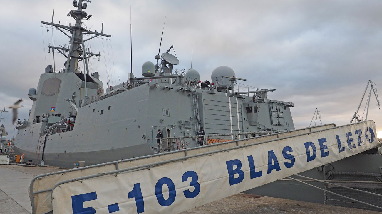 Fragata de la Armada 'Blas de Lezo' , enviada en la flota internacional a la crisis de Ucrania y Rusia