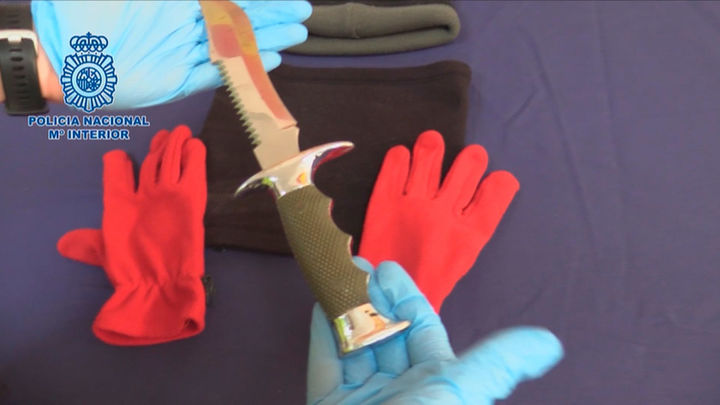 Así era el 'kit del atracador' de Chamberí / Telemadrid.es