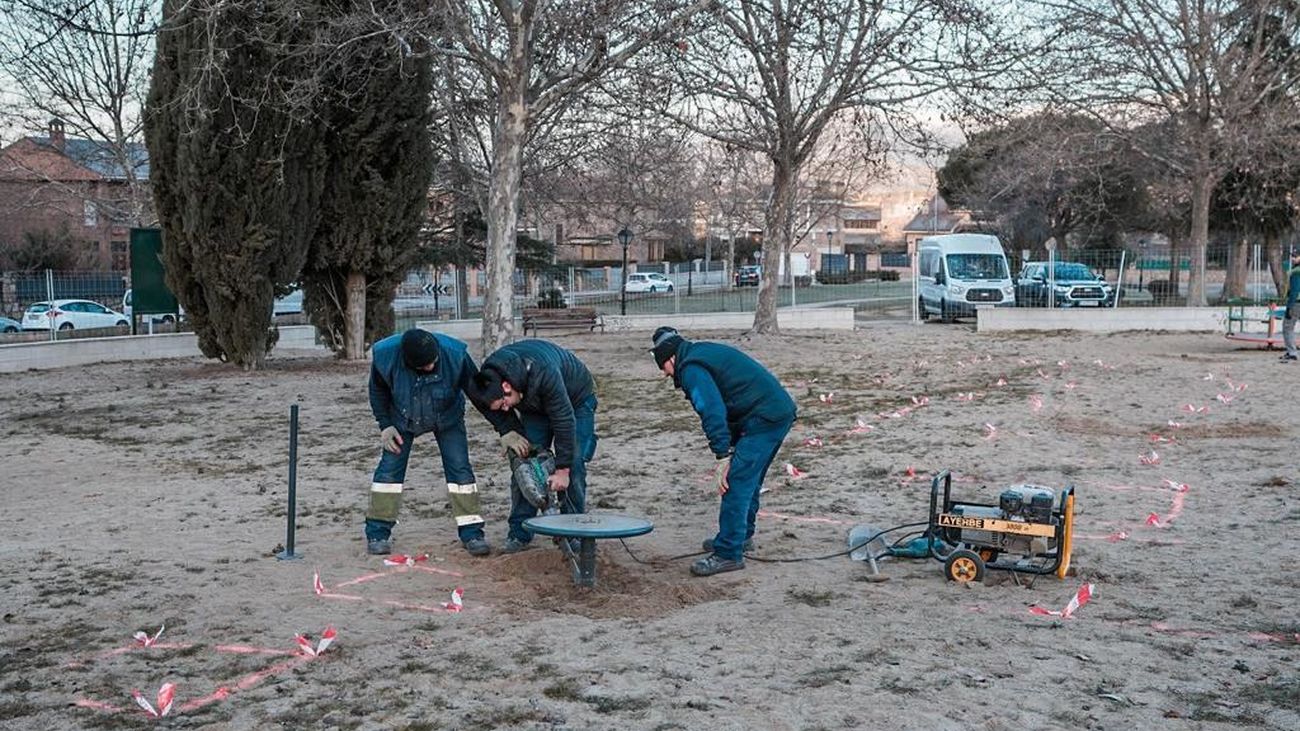 Zona de Colmenar Viejo en donde comienza a construirse el macro parque infantil