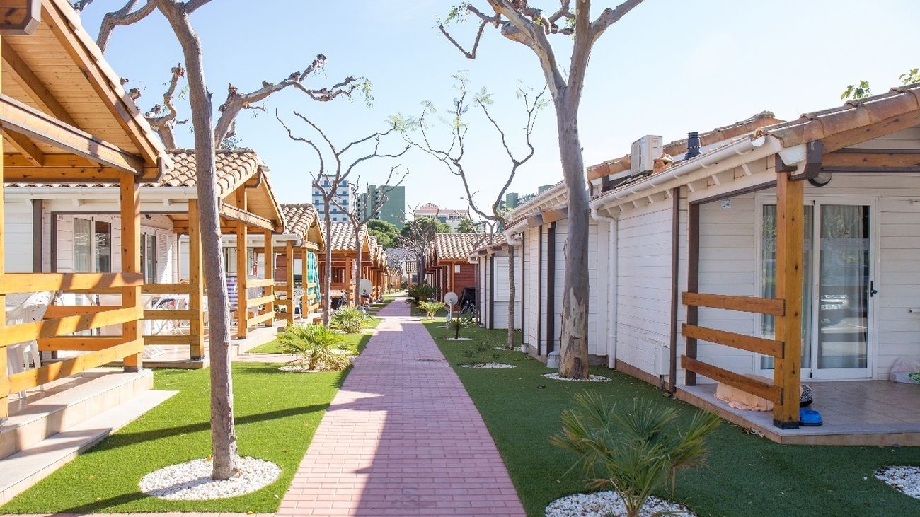 Instalaciones de un camping de Gerona