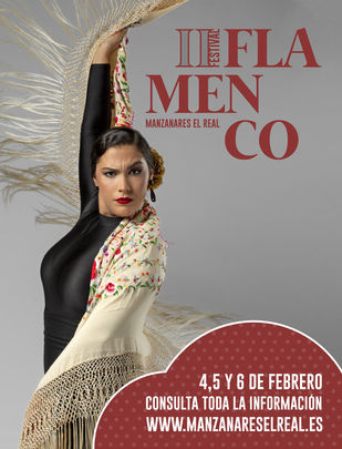 Cartel del II Festival Flamenco de Manzanares El Real / AYTO MANZANARES