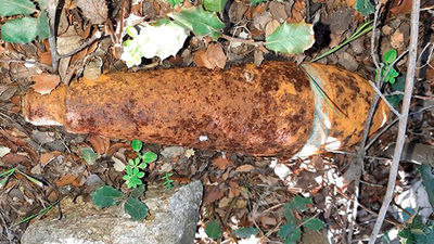 Un vecino de Las Rozas encuentra un obús de la Guerra Civil