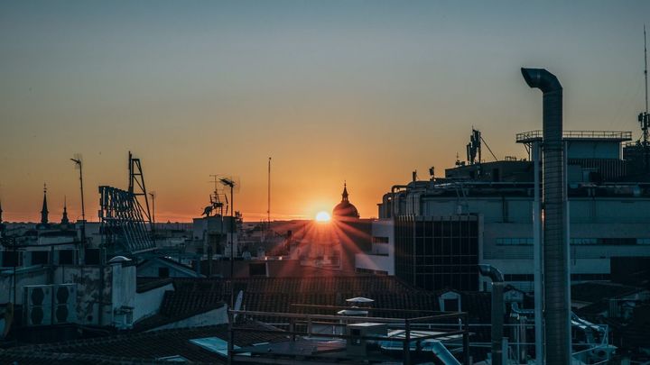 Vistas desde la terraza 'Doña Luz', en la calle Montera / Doña Luz