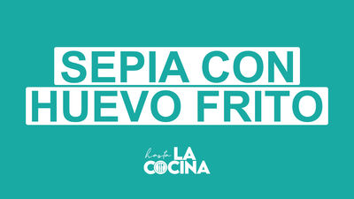 Receta de sepia con huevo frito