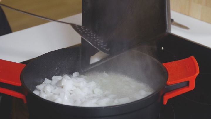 Receta de sepia con huevo frito