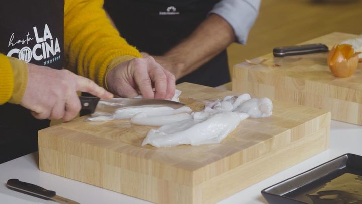 Receta de sepia con huevo frito