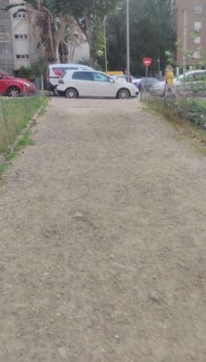 La calle Joaquín Blume antes de ser adoquinada / AYTO MÓSTOLES