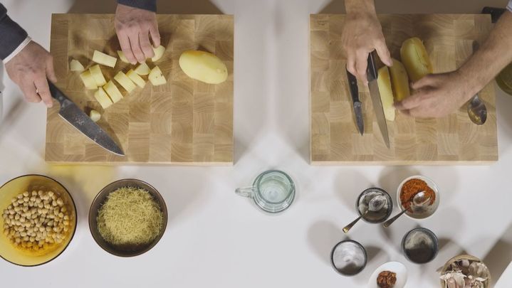 Receta de codillo con berzas
