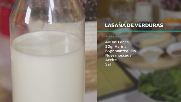 Receta de lasaña de verduras