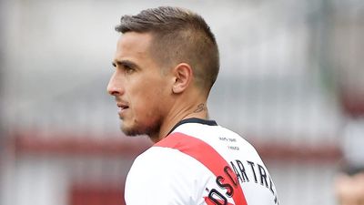 Oscar Trejo, actor secundario en el Rayo Vallecano