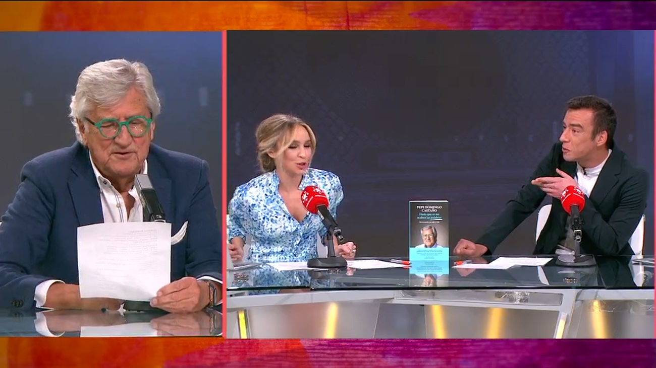 Pepe Domingo visita el plató de Juntos