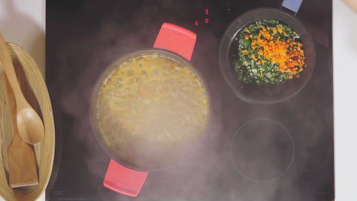 Receta de fabes con almejas y langostinos